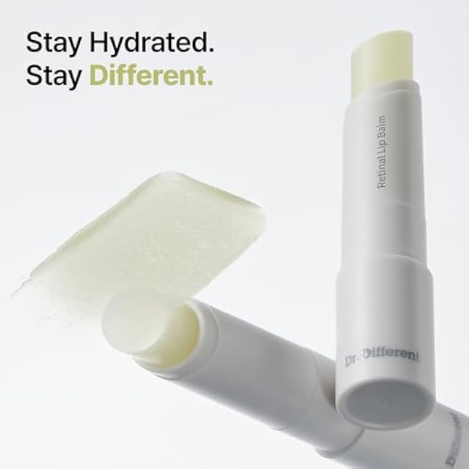 Dr.Different RETINAL LIP BALM CLEAR, ANTI-WRINKLE LIP TREATMENT WITH DEEP HYDRATION & LONG-LASTING MOISTURE, K-SKINCARE MADE BY KOREAN DERMATOLOGIST, 0.14OZ - Image 2